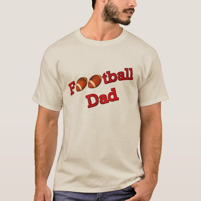 Fotboll Pappa  T Shirt (Framsida)