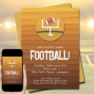 Fotboll Party Inbjudningar