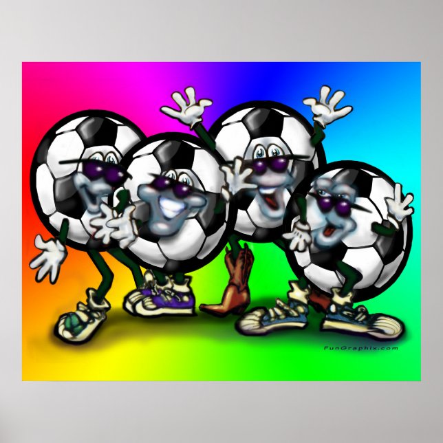 Fotboll Party Poster (Framsidan)