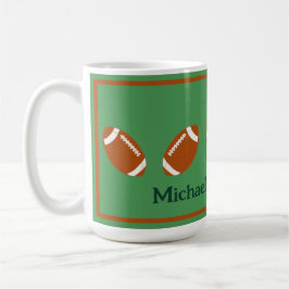 Fotboll PERSONALIZE Namn Kaffemugg