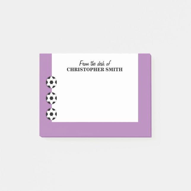 Fotboll PERSONIFIERAR färgnamn Post-it Block (Framsida)