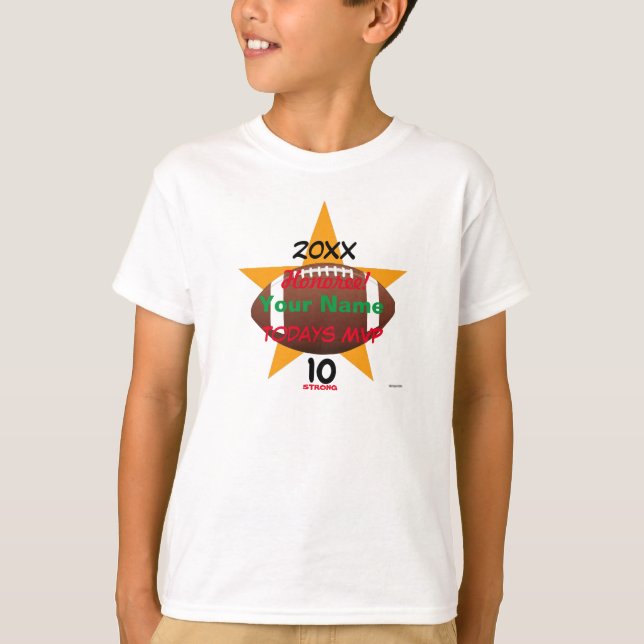 Fotboll Personlig Birthday T-Shirt HAMbWG (Framsida)