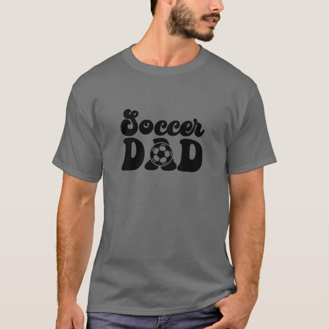 Fotboll, Personlig, fotboll, Pappa Gift T Shirt (Framsida)