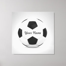 Fotboll Personlig Namn Canvastryck