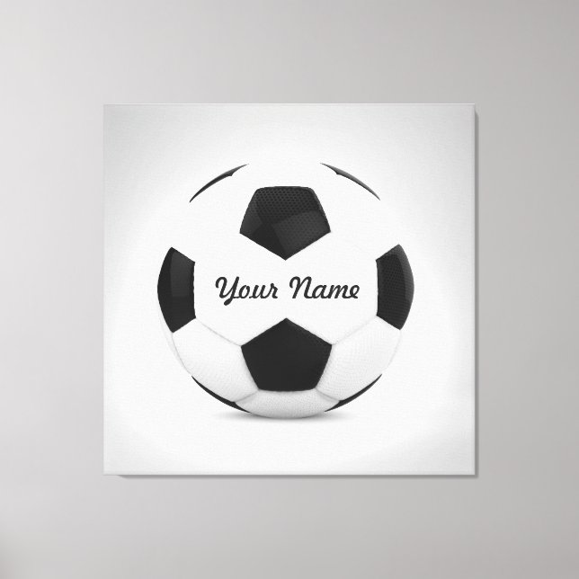 Fotboll Personlig Namn Canvastryck (Framsida)