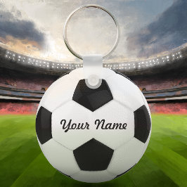 Fotboll Personlig Namn Nyckelring