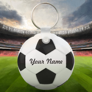 Fotboll Personlig Namn Nyckelring