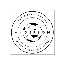 Fotboll Personlig Namn Sports Stämpel