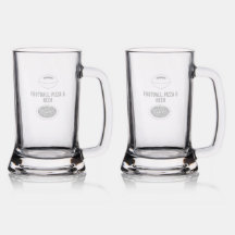 Fotboll Pizza & Beer Beverage Stein
