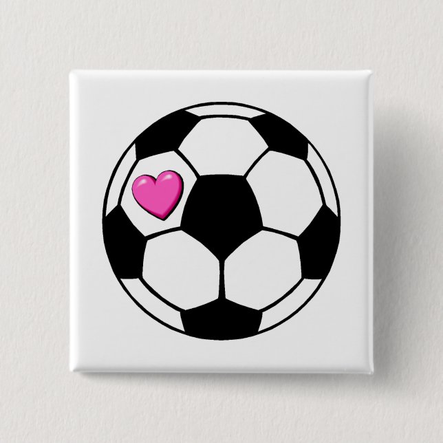 Fotboll (Pnk Hrt) Knapp (Framsida)