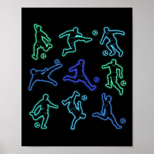 Fotboll Pojkar Barn  Poster (Framsidan)
