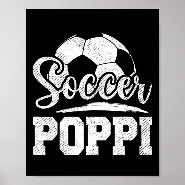 Fotboll Poppi Fotbollsspelare Speldag Fars Dag Poster (Framsidan)
