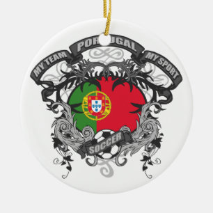 Fotboll Portugal Julgransprydnad Keramik