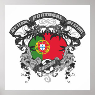 Fotboll Portugal Poster