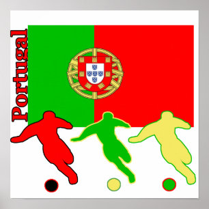 Fotboll Portugal Poster