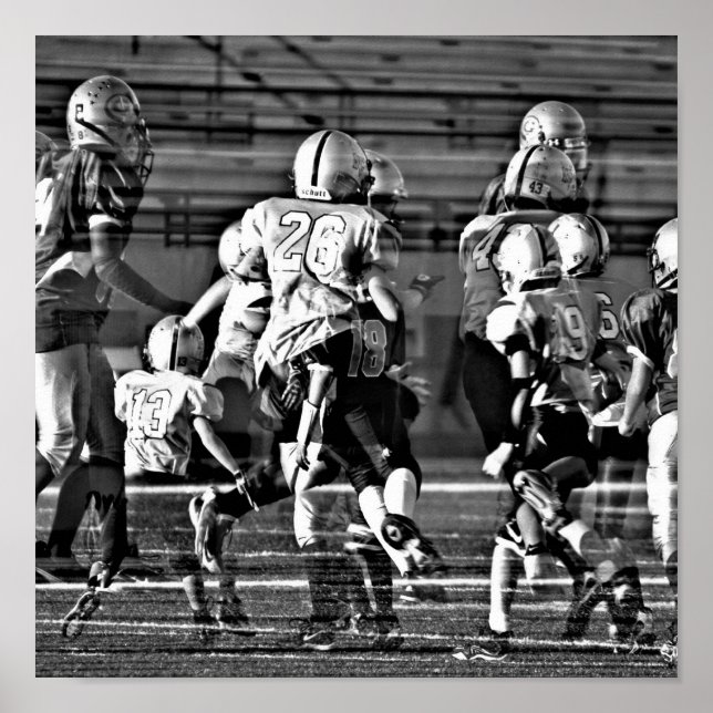 Fotboll Poster med flera exponeringar (Framsidan)