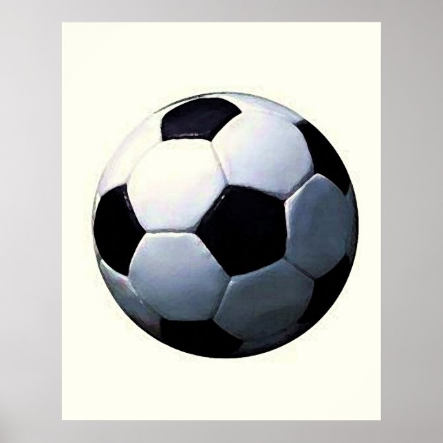 Fotboll Poster Print - Fotboll Affischer (Framsidan)