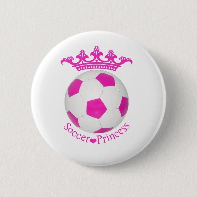 Fotboll, prinsessan, Rosa, fotboll Knapp (Framsida)