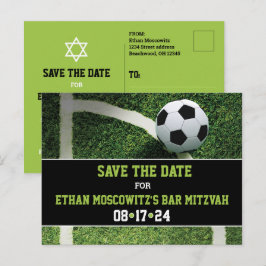 Fotboll Pub Mitzvah Spara datumkortet Vykort