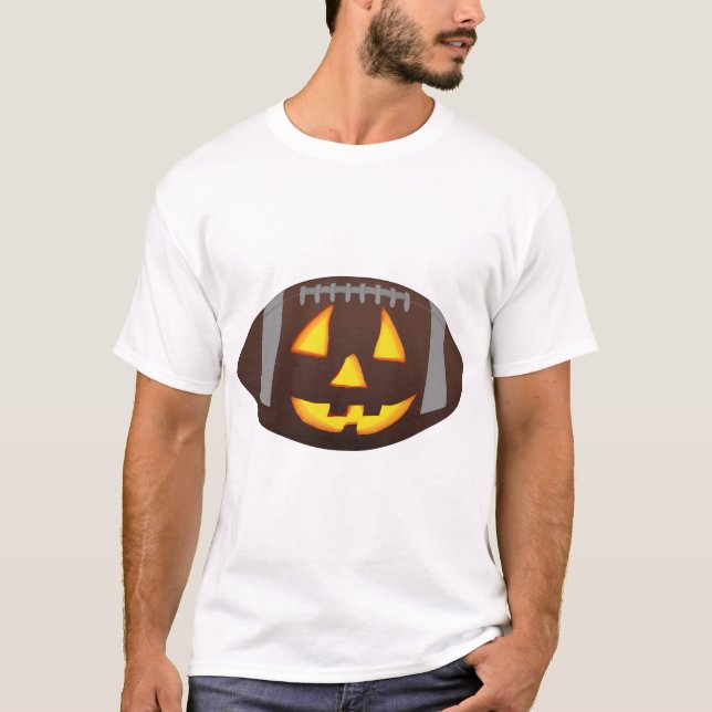 Fotboll Pumpa Ansikte T Shirt (Framsida)