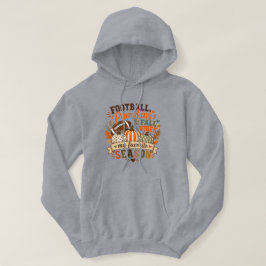 Fotboll, pumpor och höststämning hoodie