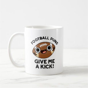 Fotboll Puns Ge Me a Kick Funny Sport Pun Kaffemugg