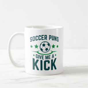 Fotboll Puns Ge Me A Kick Kaffemugg
