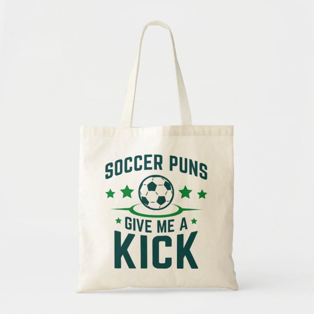 Fotboll Puns Ge Me A Kick Tygkasse (Framsidan)