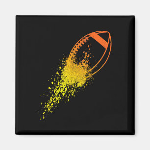 Fotboll Quarterback Lineman Vintage fotbollsspelar Magnet