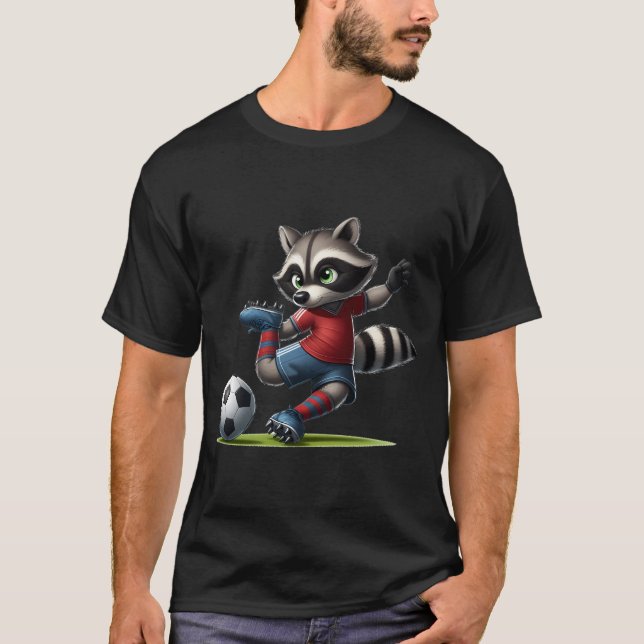 Fotboll * Raccoon 5 T Shirt (Framsida)