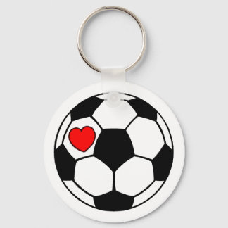 Fotboll (Red Heart) Nyckelring