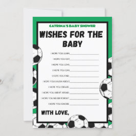 Fotboll - redigerbart Namn, babystöld Inbjudningar