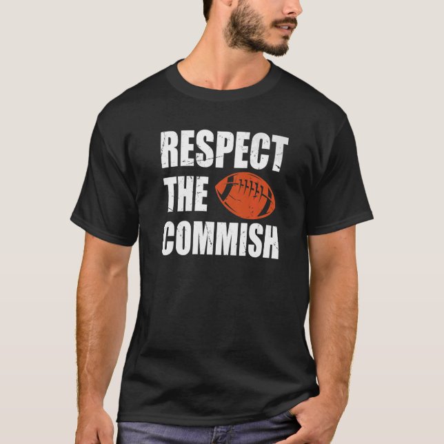 Fotboll respekterar den gemensamma fantasyska fotb t shirt (Framsida)