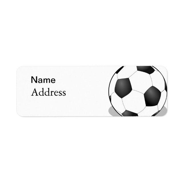 Fotboll Returadress Etikett (Framsidan)