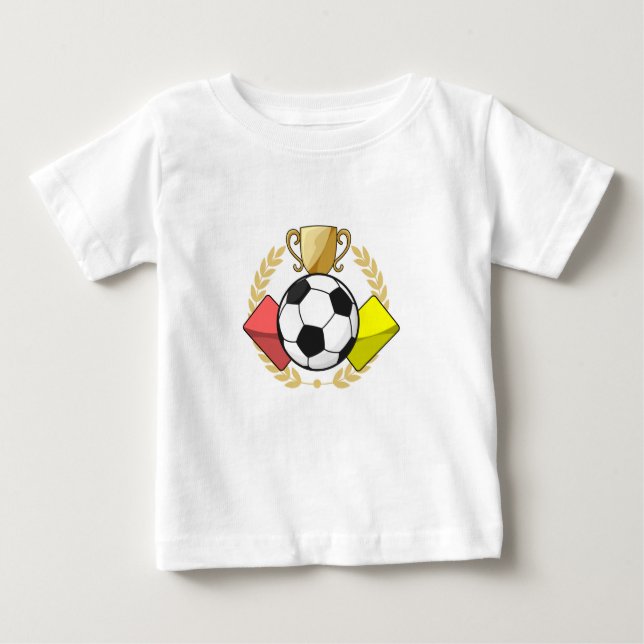Fotboll röd och gul kort Trofé T Shirt (Framsida)