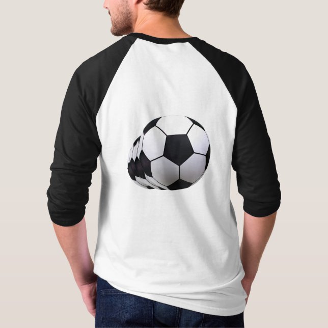 Fotboll, roligt, låt oss spela t shirt (Baksida)