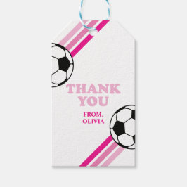 Fotboll Rosa födelsedagsfavorit etiketter