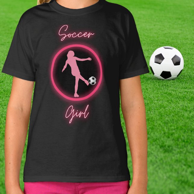 Fotboll Rosa Glow T-Shirt (Skapare uppladdad)