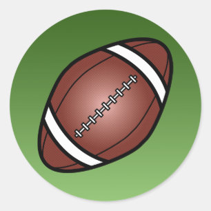 Fotboll Rugbyboll Runt Klistermärke