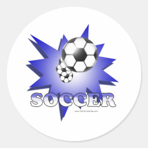 Fotboll! Runt Klistermärke
