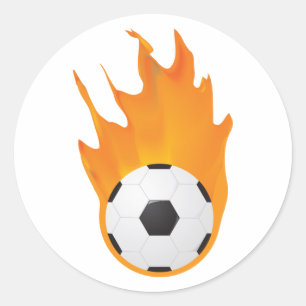 Fotboll Runt Klistermärke