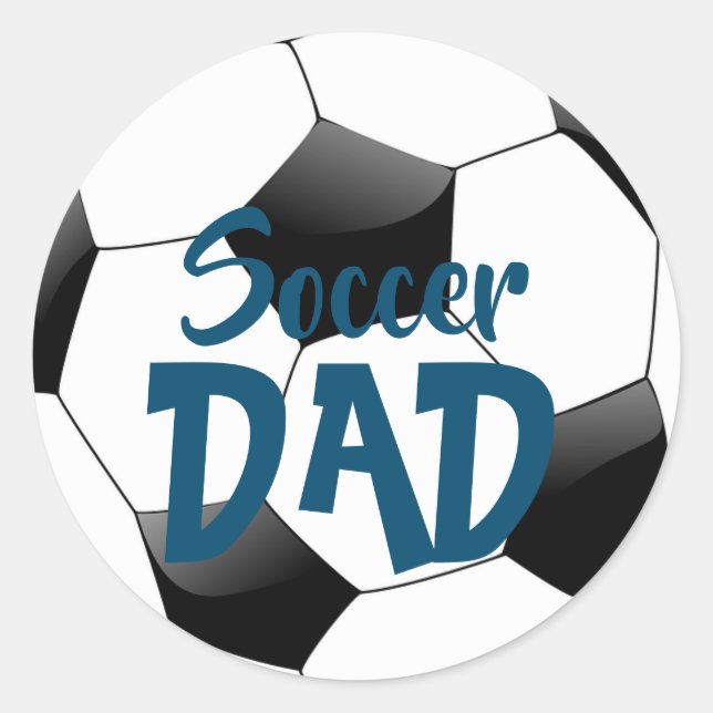 Fotboll Runt Klistermärke (Framsida)