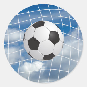 Fotboll Runt Klistermärke