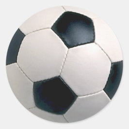 Fotboll Runt Klistermärke