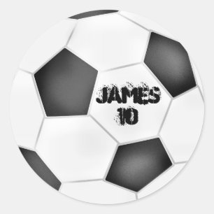 Fotboll Runt Klistermärke