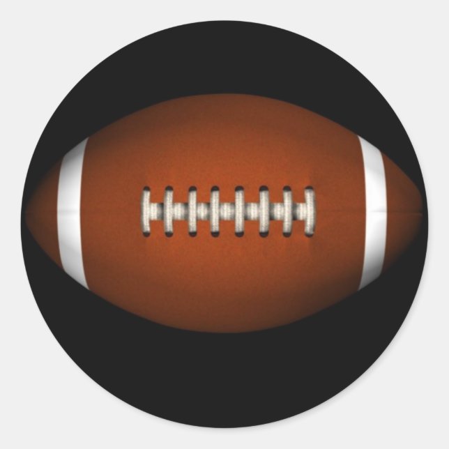 Fotboll Runt Klistermärke (Framsida)