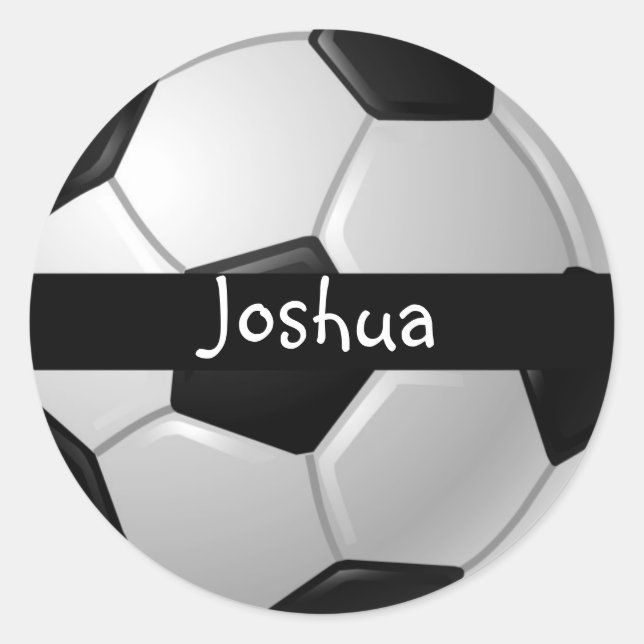 Fotboll Runt Klistermärke (Framsida)
