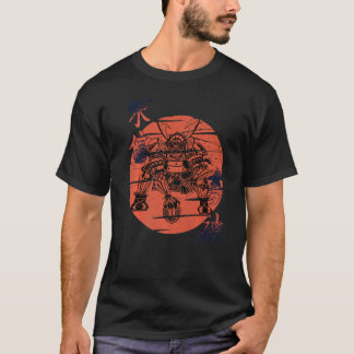 Fotboll Samuraj Rolig Krigare Rustning Japansk Kri T Shirt