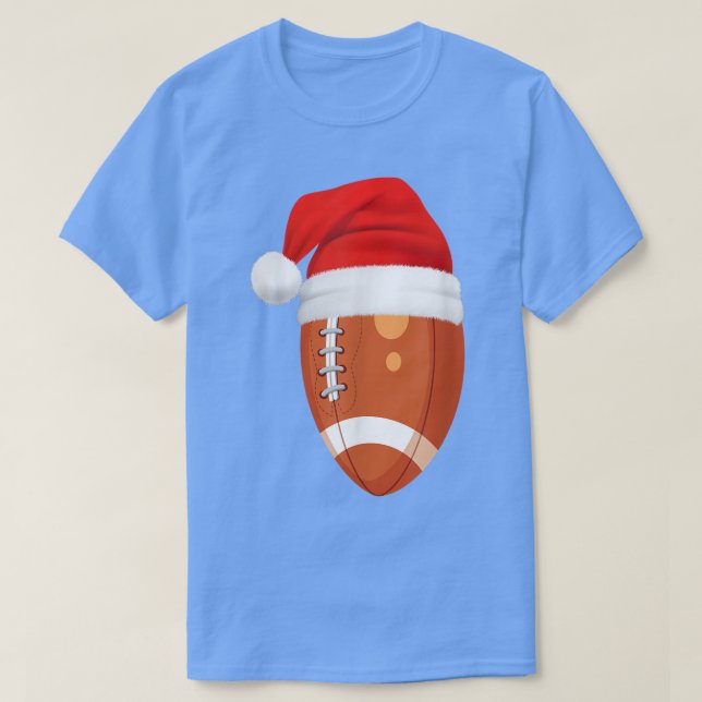 Fotboll Santa Hat Christmasfor Boys Småbarn Kids T Shirt (Design framsida)
