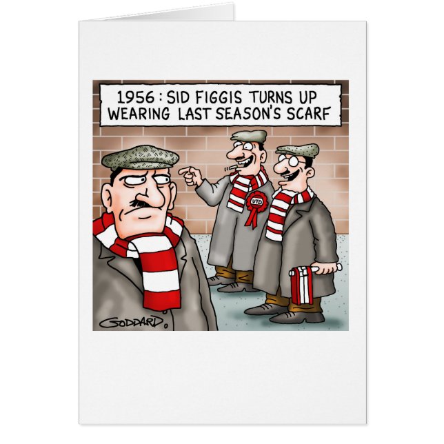 Fotboll Scarf Hälsningskort (Framsidan)